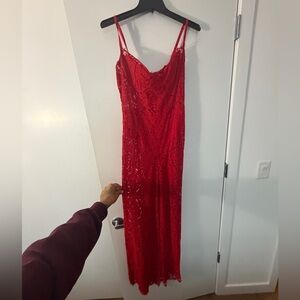 Elegant Red Lace jumper